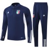 Italia Quarter Zip Navy Version Trenings Collegegenser Set 23-24 - Herre